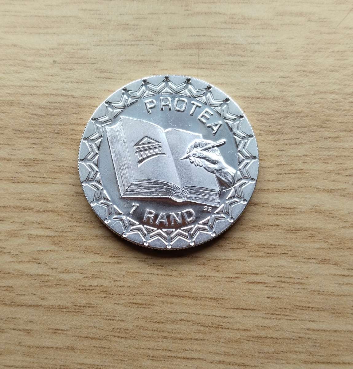 South Africa 1996 Silver Proof Protea Constitution One Rand.