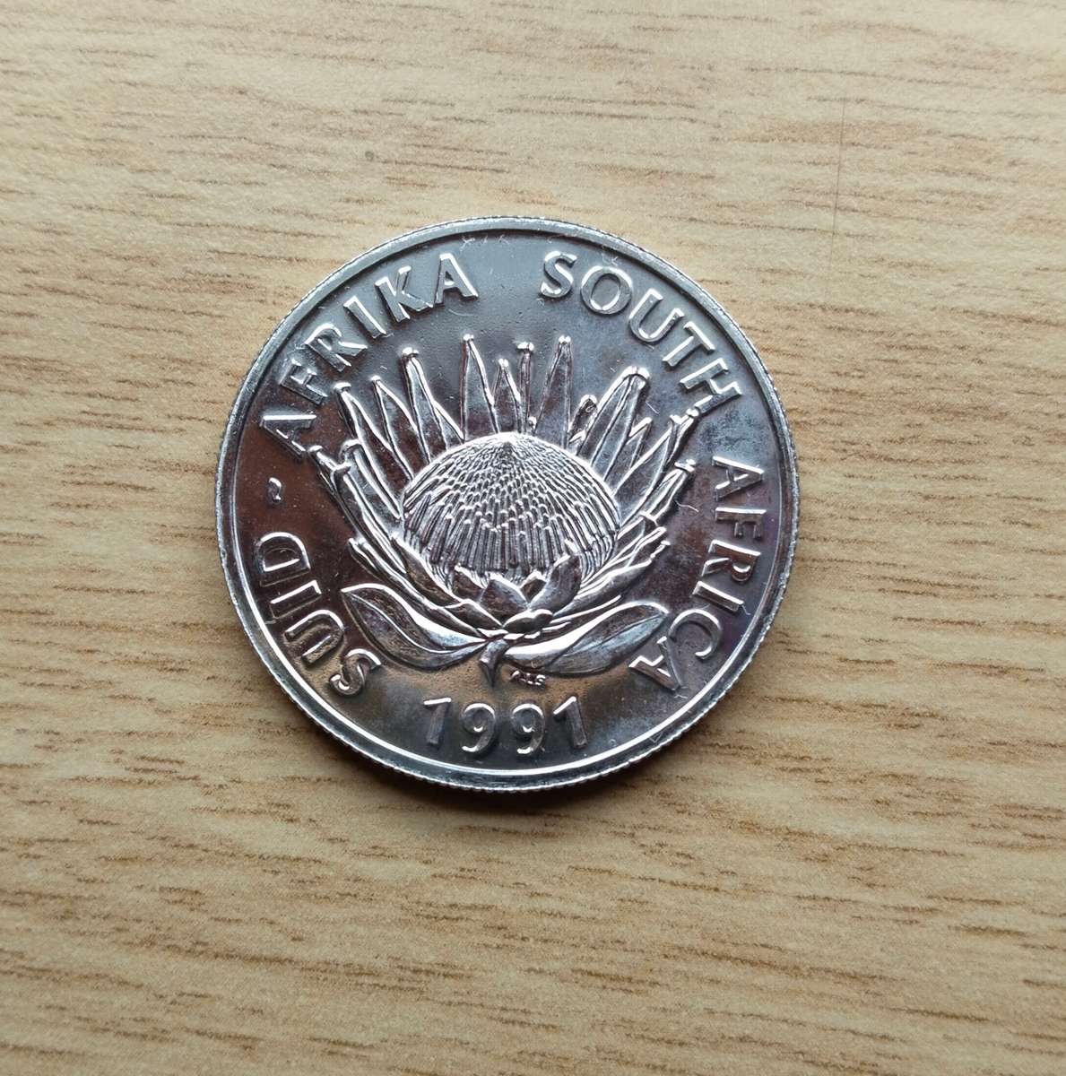 South Africa Silver Proof 1991 Nursing One Rand.