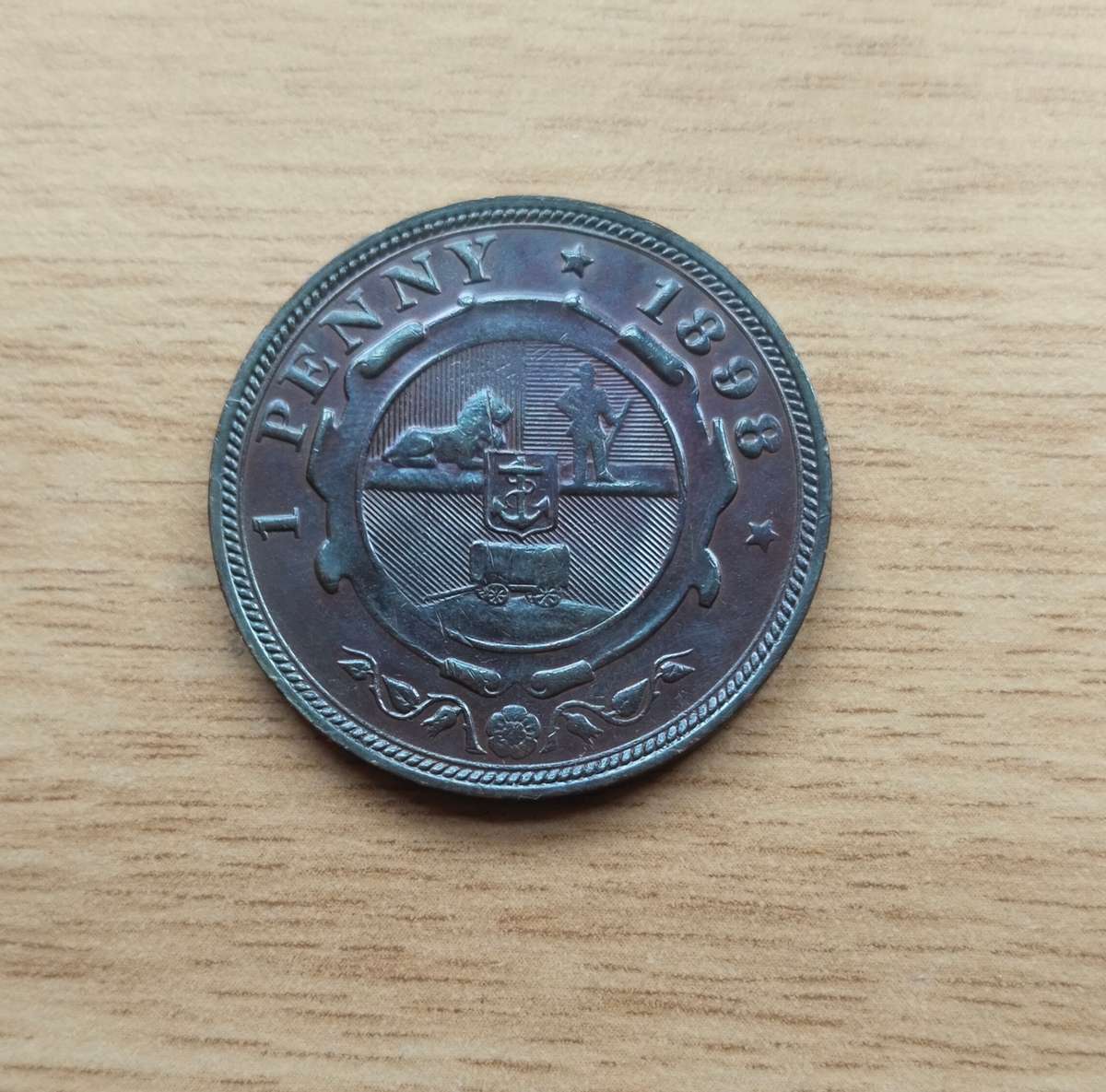 ZAR Paul Kruger 1898 Penny.