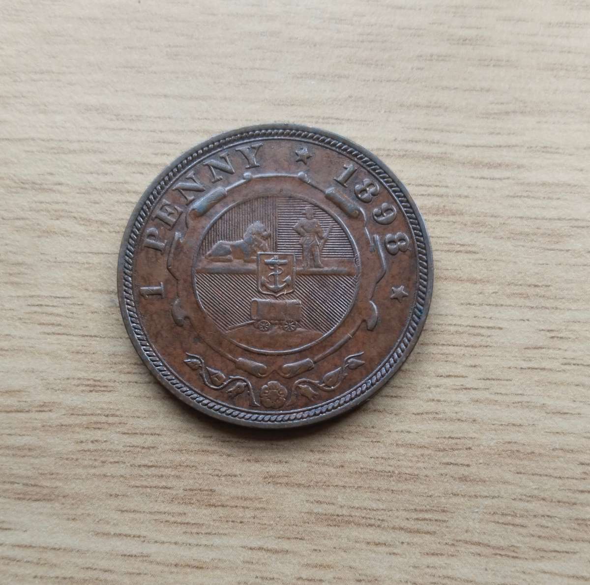 ZAR Paul Kruger 1898 Penny.