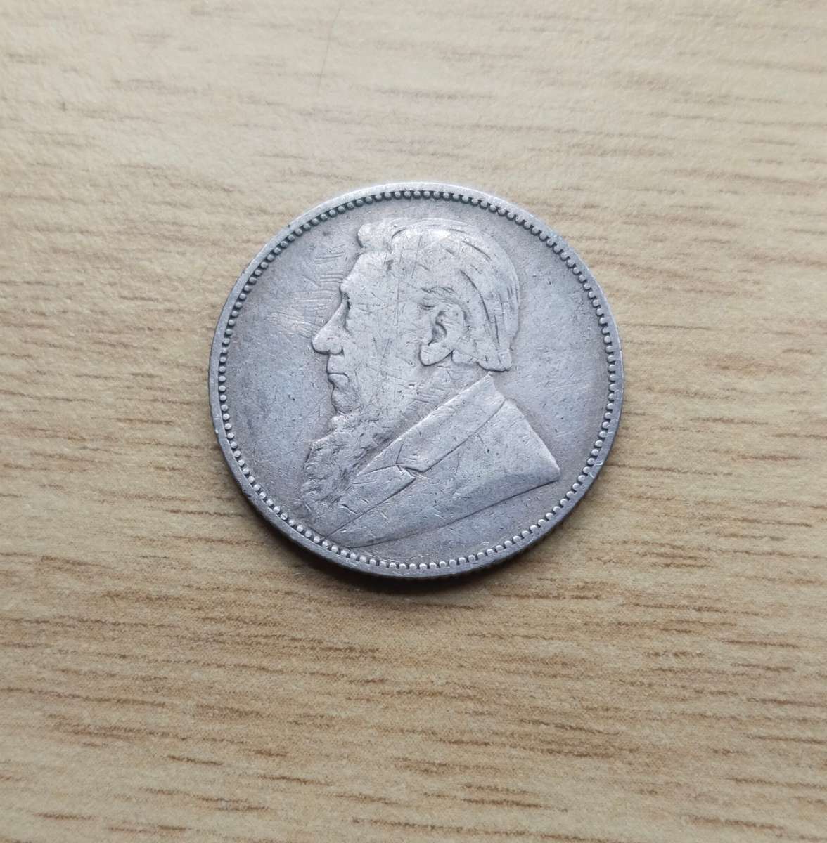 ZAR Paul Kruger 1894 Silver Shilling.
