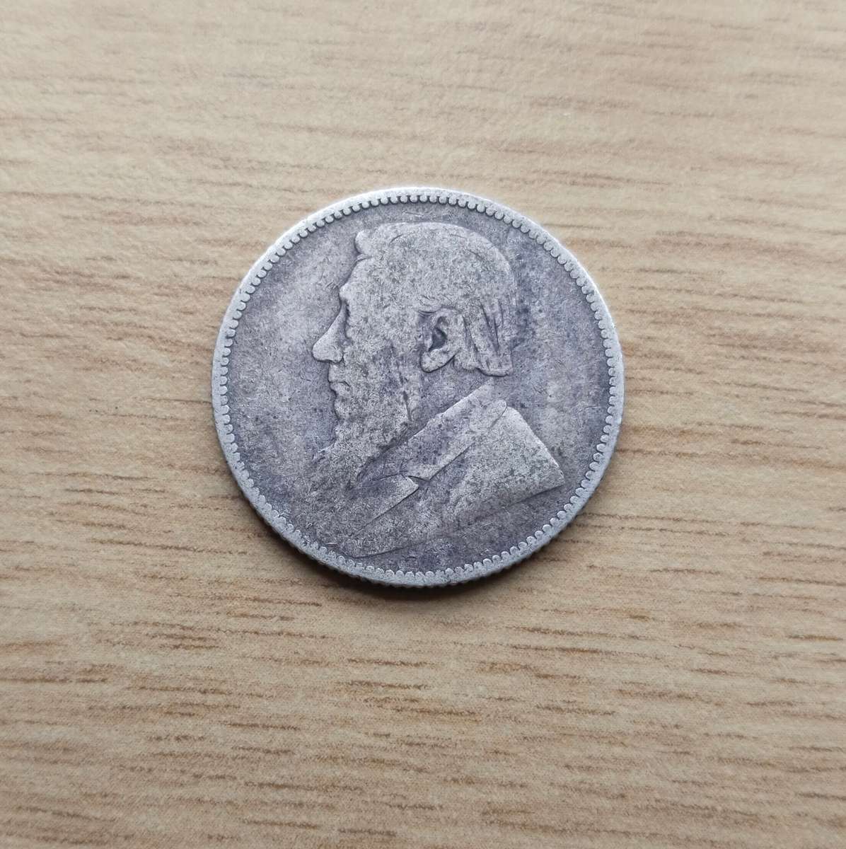 ZAR Paul Kruger 1894 Silver Shilling.