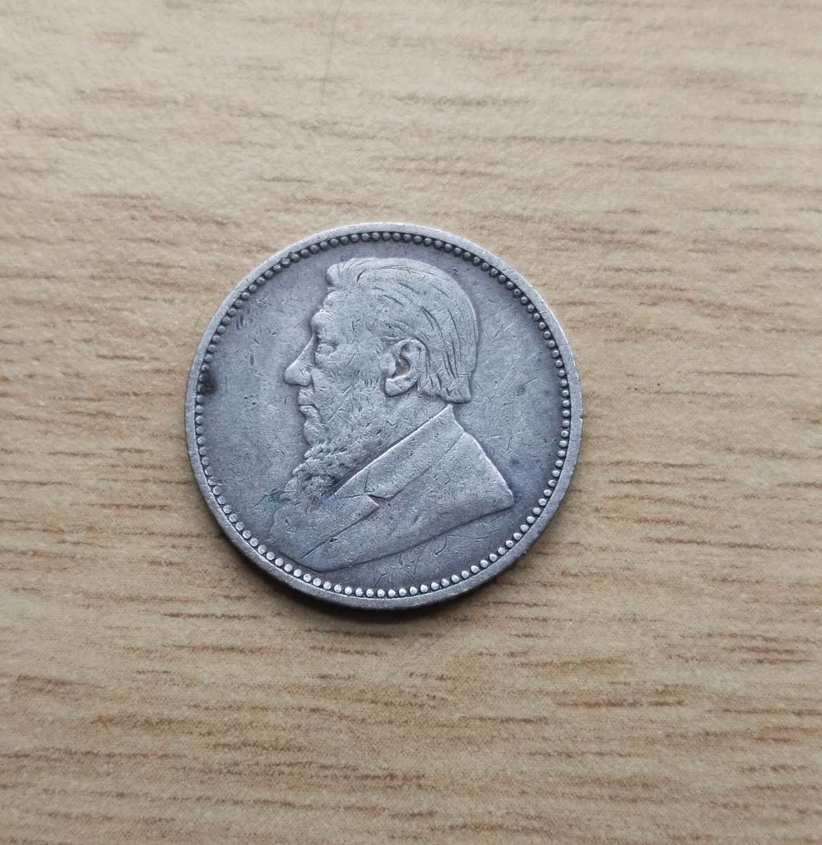 ZAR Paul Kruger 1896 Silver Sixpence.