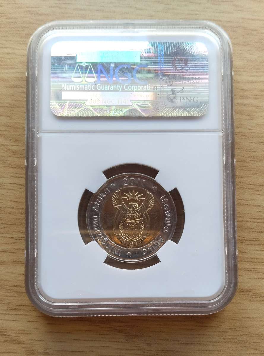 South Africa 2011 NGC MS67 (90th anniversary) R5