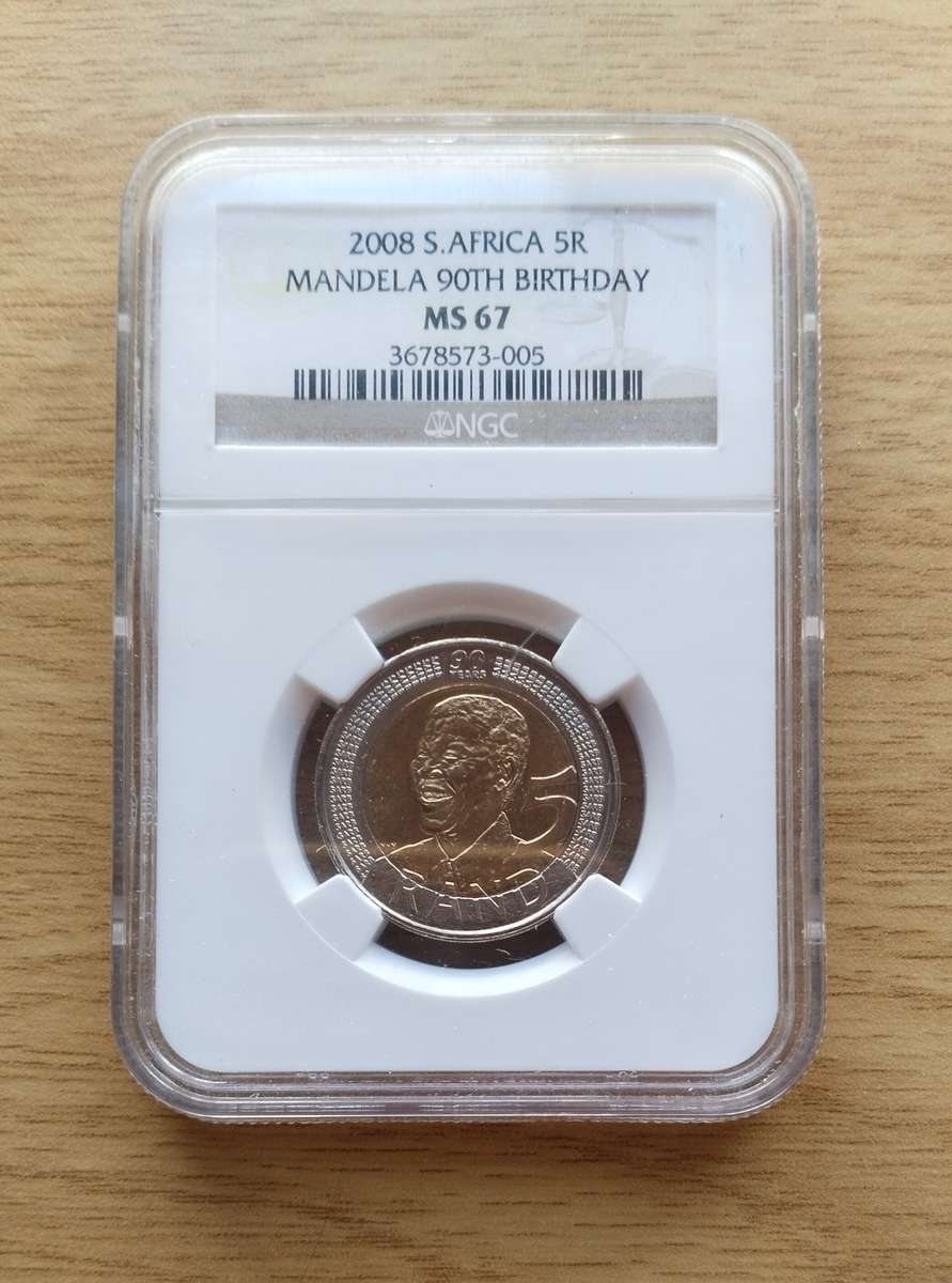 Nelson Mandela 2008 MS67 NGC R5.
