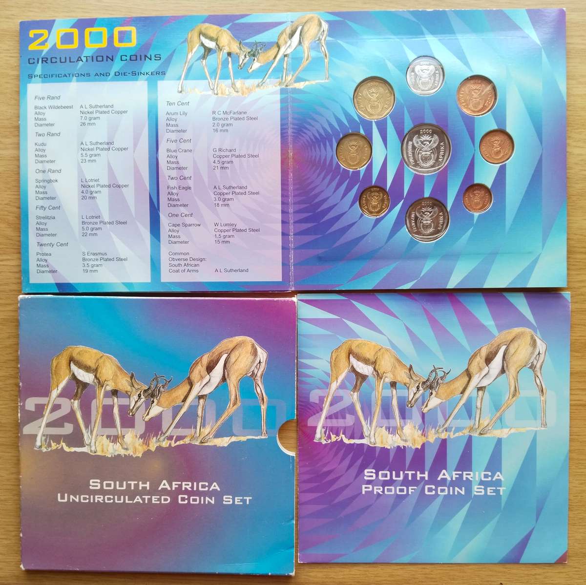 South Africa 2000 UNC Mint Pack.