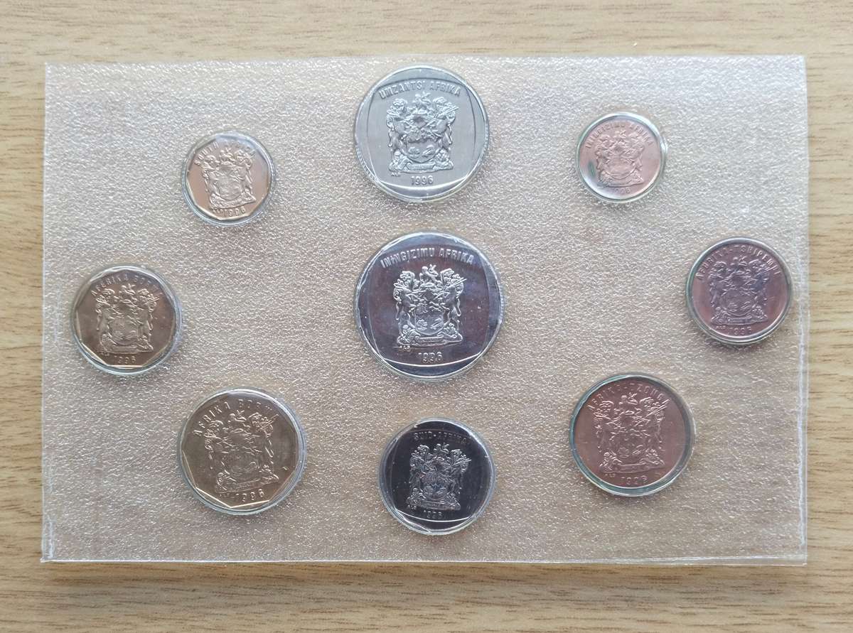 South Africa 1996 UNC Pack coin set.
