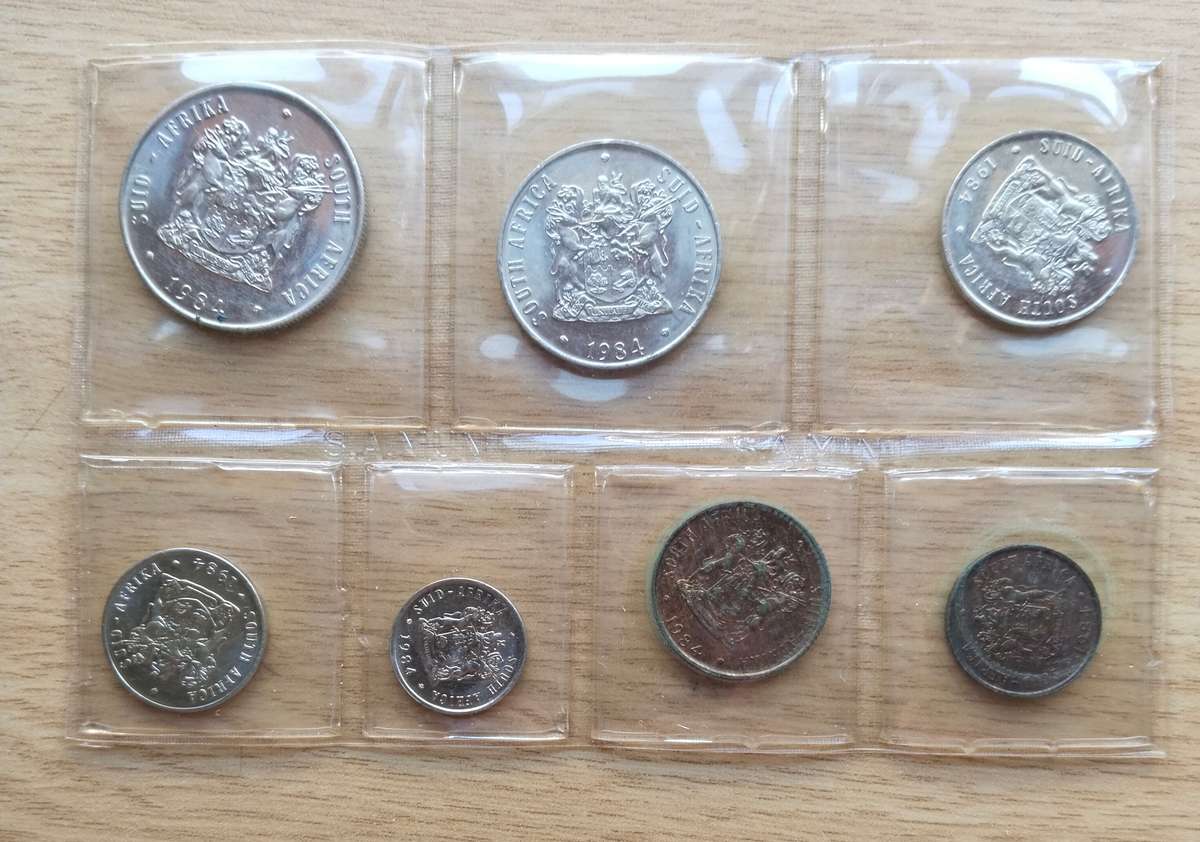 South Africa 1984 UNC Pack coin set.