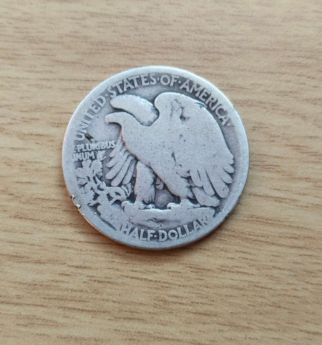 America 1917 Silver Half Dollar.