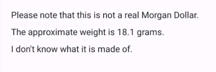 1894 S Morgan Dollar - America