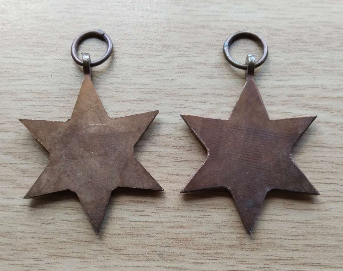 WW11 Group Star medals. France and Germany star / 1939-1945 star.