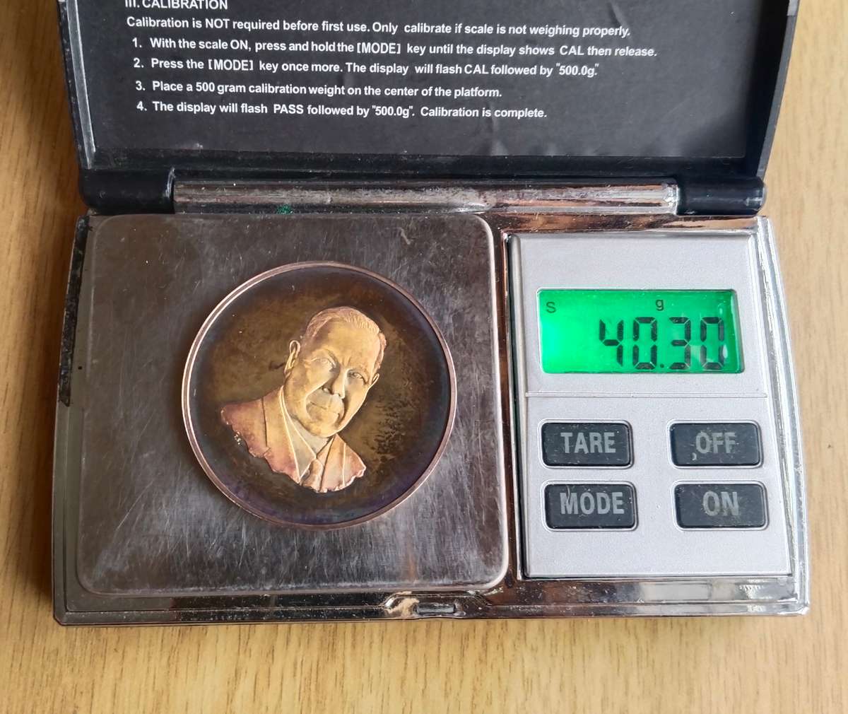 SABRA 1948-1973 Silver Commemorative Medal. 40.30 grams.