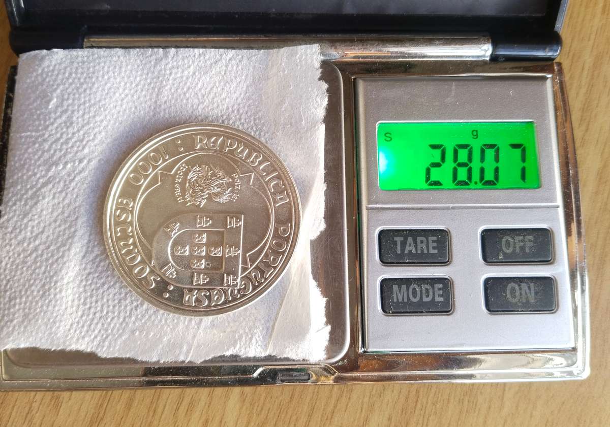 Portugal 1995 Silver 1000 Escudos. Nice coin!!