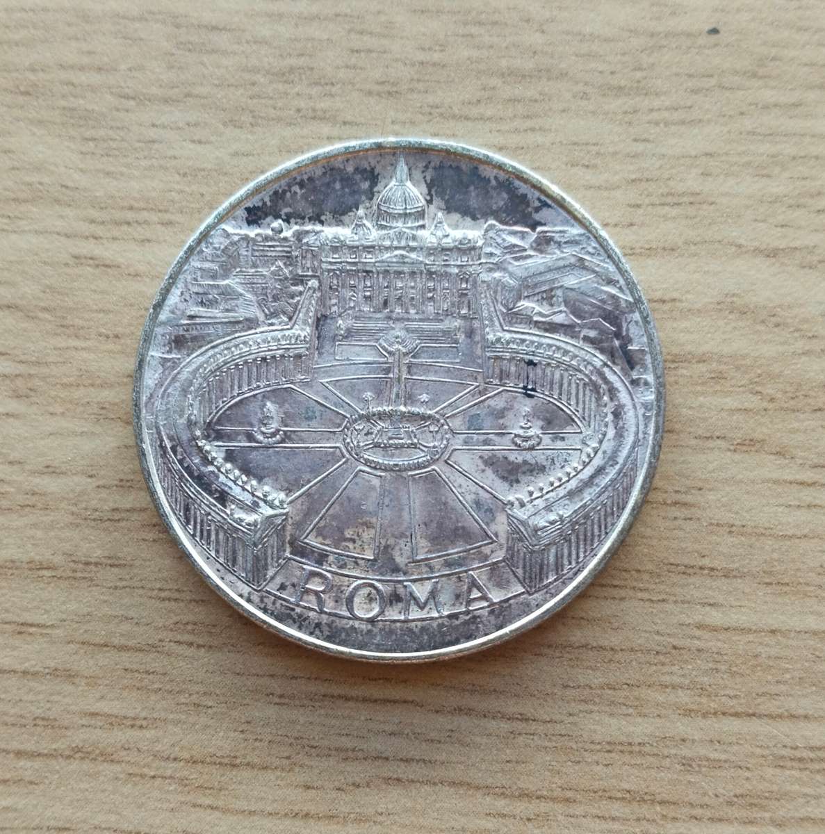 Rome Vatican City Silver Commemorative Medal.