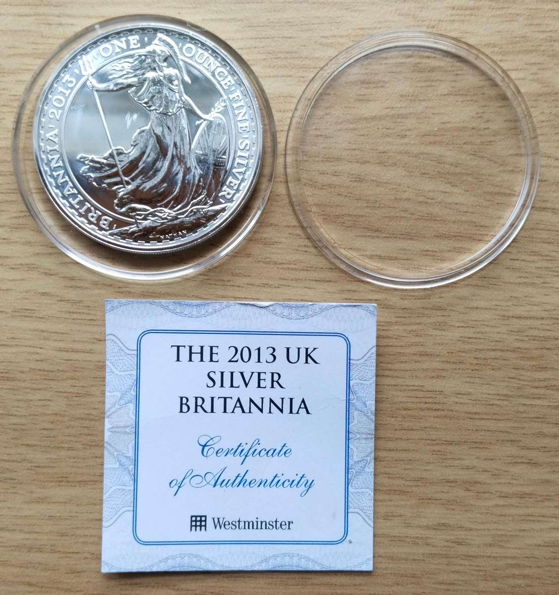 Great Britain 2013 Fine Silver One Oz Britannia.