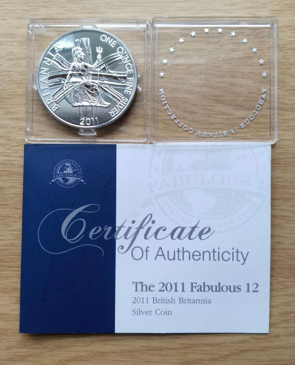 Great Britain 2011 Fine Silver One Oz Britannia