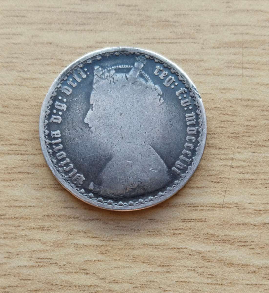 Great Britain Queen Victoria silver one tenth of a pound.