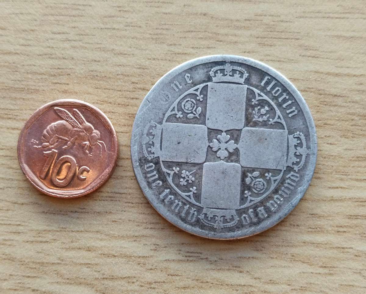 Great Britain Queen Victoria silver one tenth of a pound.