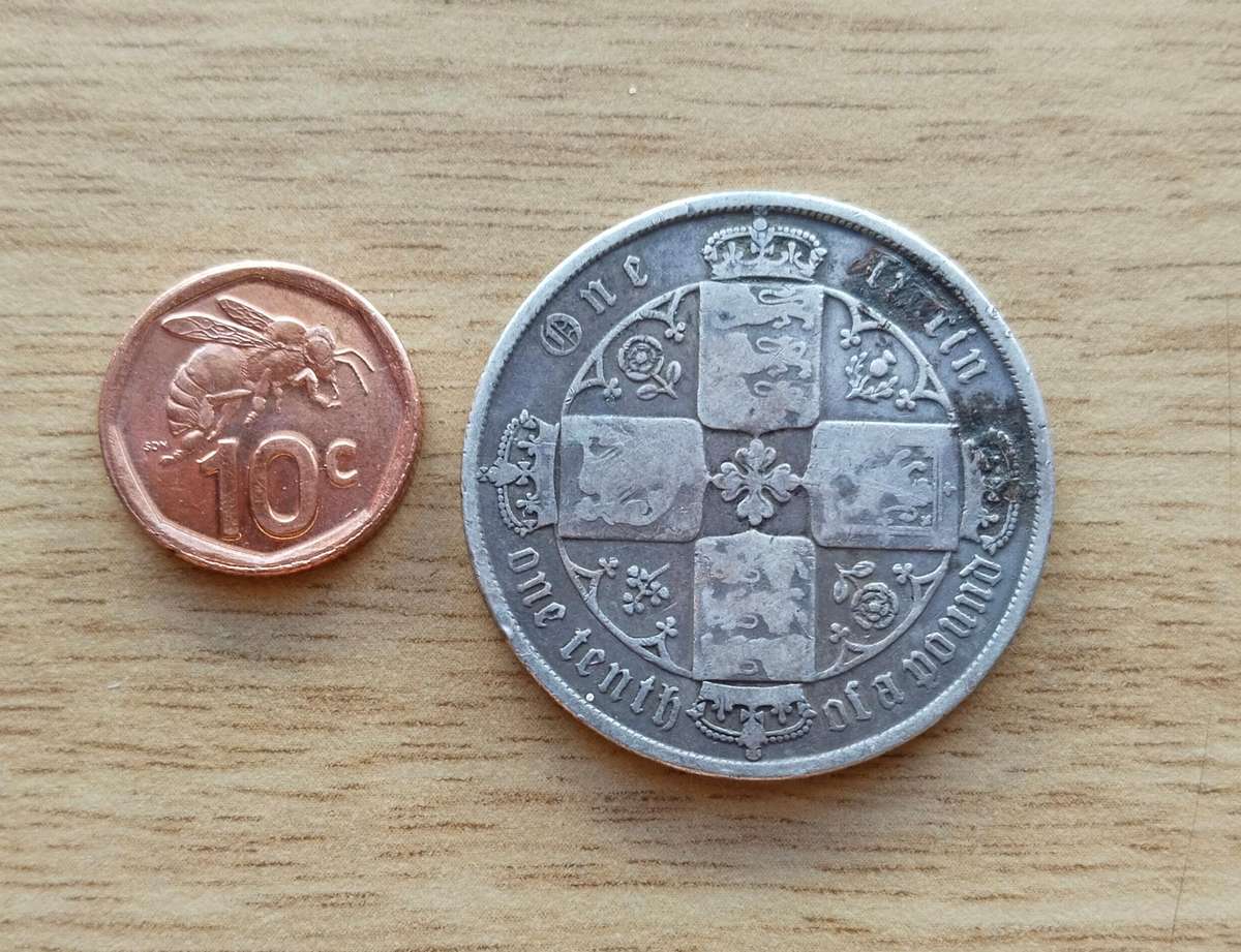 Great Britain Queen Victoria silver one tenth of a pound.