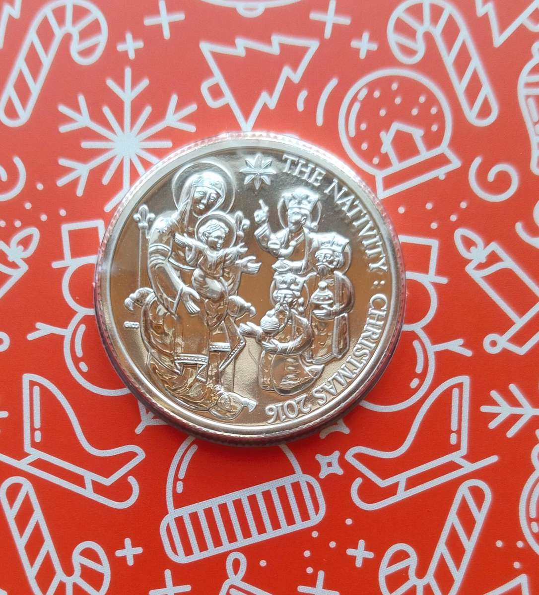 Great Britain 2016 Fine Silver Nativity 20 Pound coin. Queen Elizabeth II.