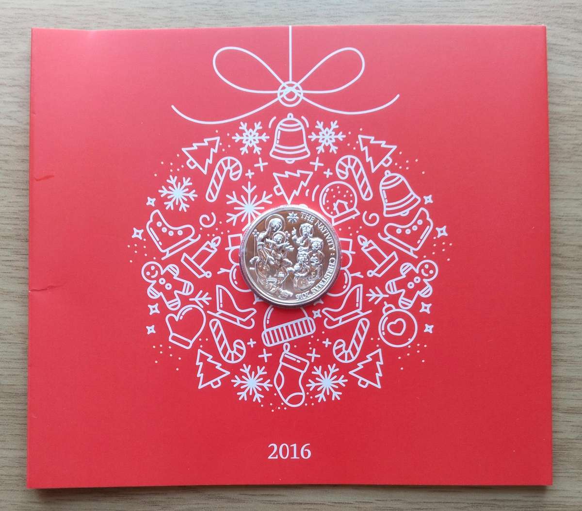 Great Britain 2016 Fine Silver Nativity 20 Pound coin. Queen Elizabeth II.