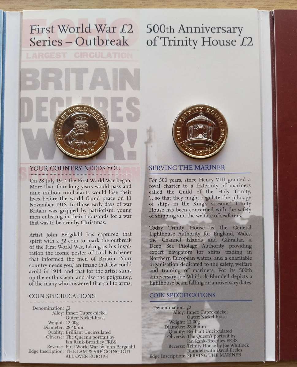 Great Britain 2014 UNC PROOF Coin set. Great Collection!!!