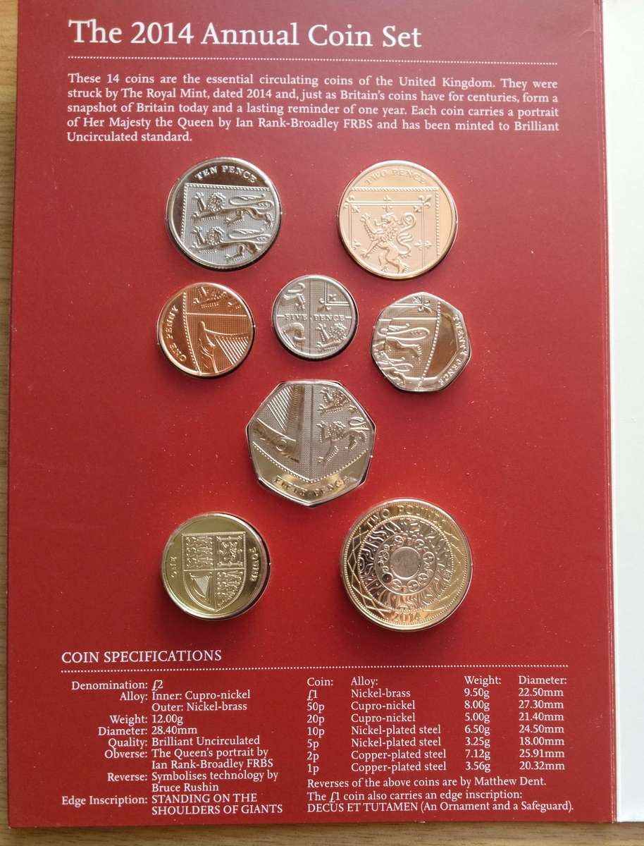 Great Britain 2014 UNC PROOF Coin set. Great Collection!!!