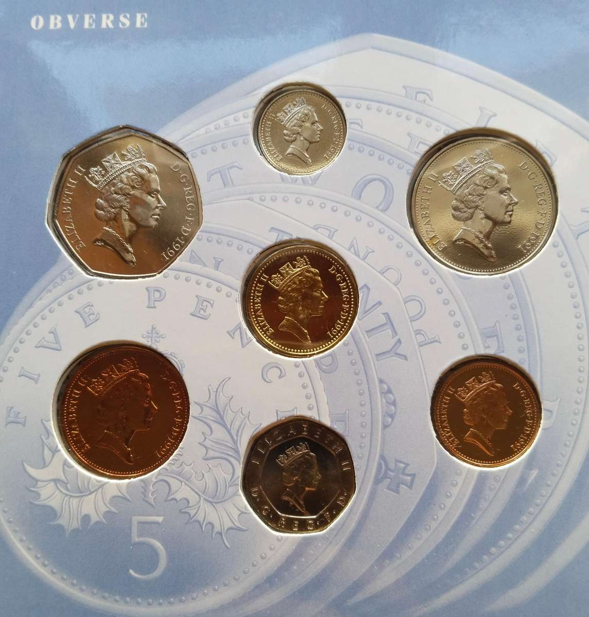 Great Britain 1991 UNC / PROOF Coin set.