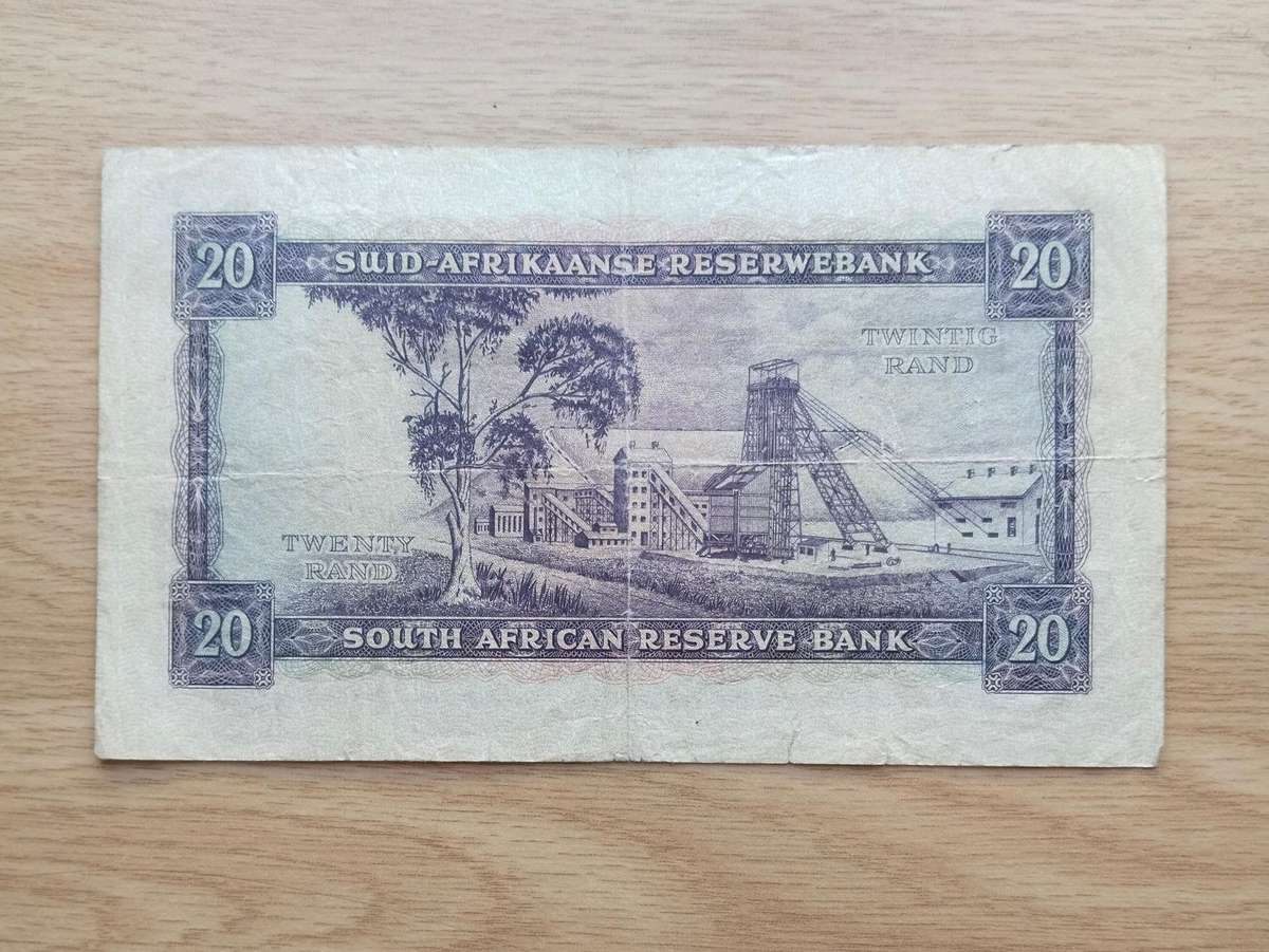 South Africa M.H. de Kock old R20 Bank Note. (148)
