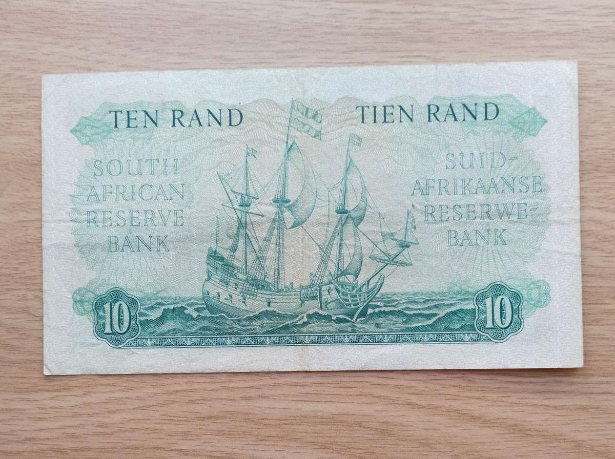 South Africa G Rissik old R10 Bank Note. (634)