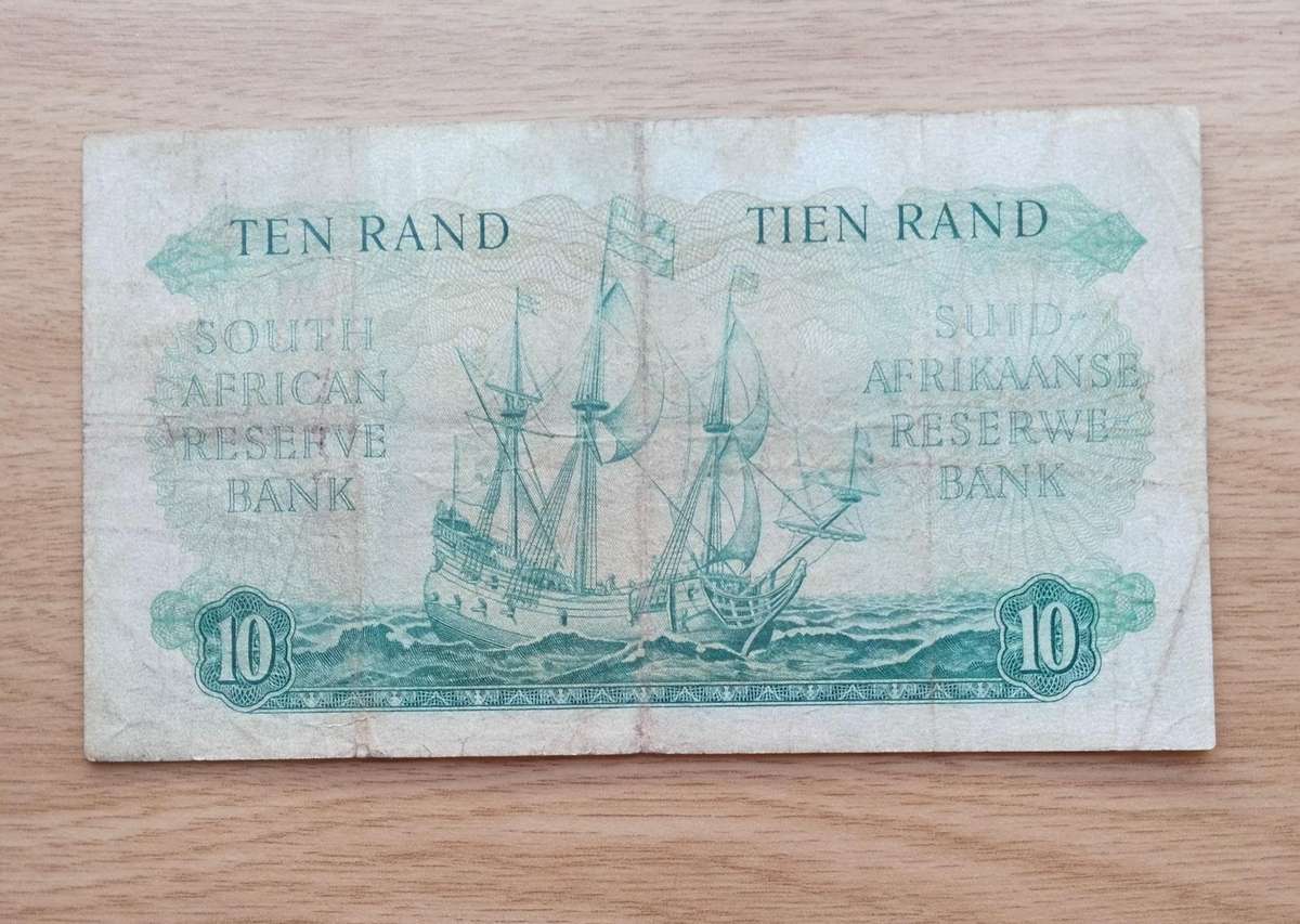 South Africa G Rissik old R10 Bank Note. (419)
