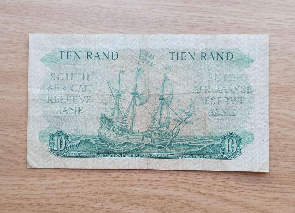 South Africa G. Rissik old R10 Bank Note. (761)