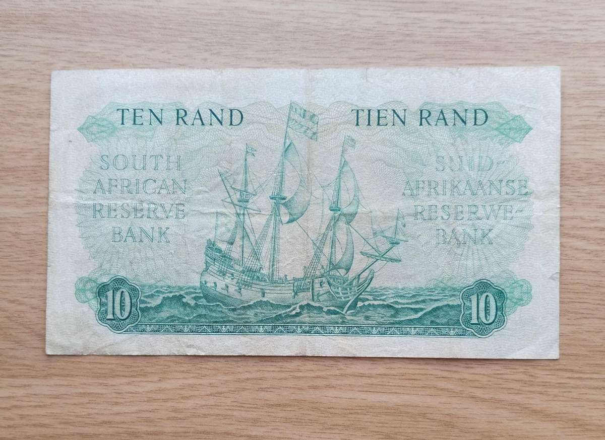 South Africa G. Rissik old R10 Bank Note. (487)