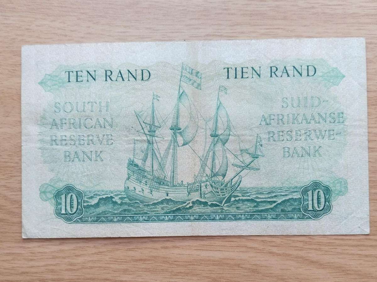 South Africa G. Rissik old R10 Bank Note. (140)