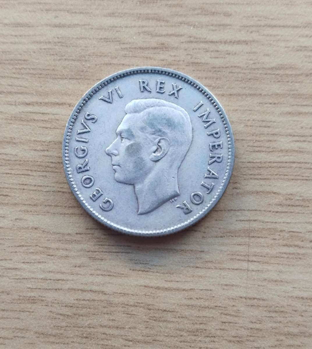 South Africa 1944 Silver Two shillings.