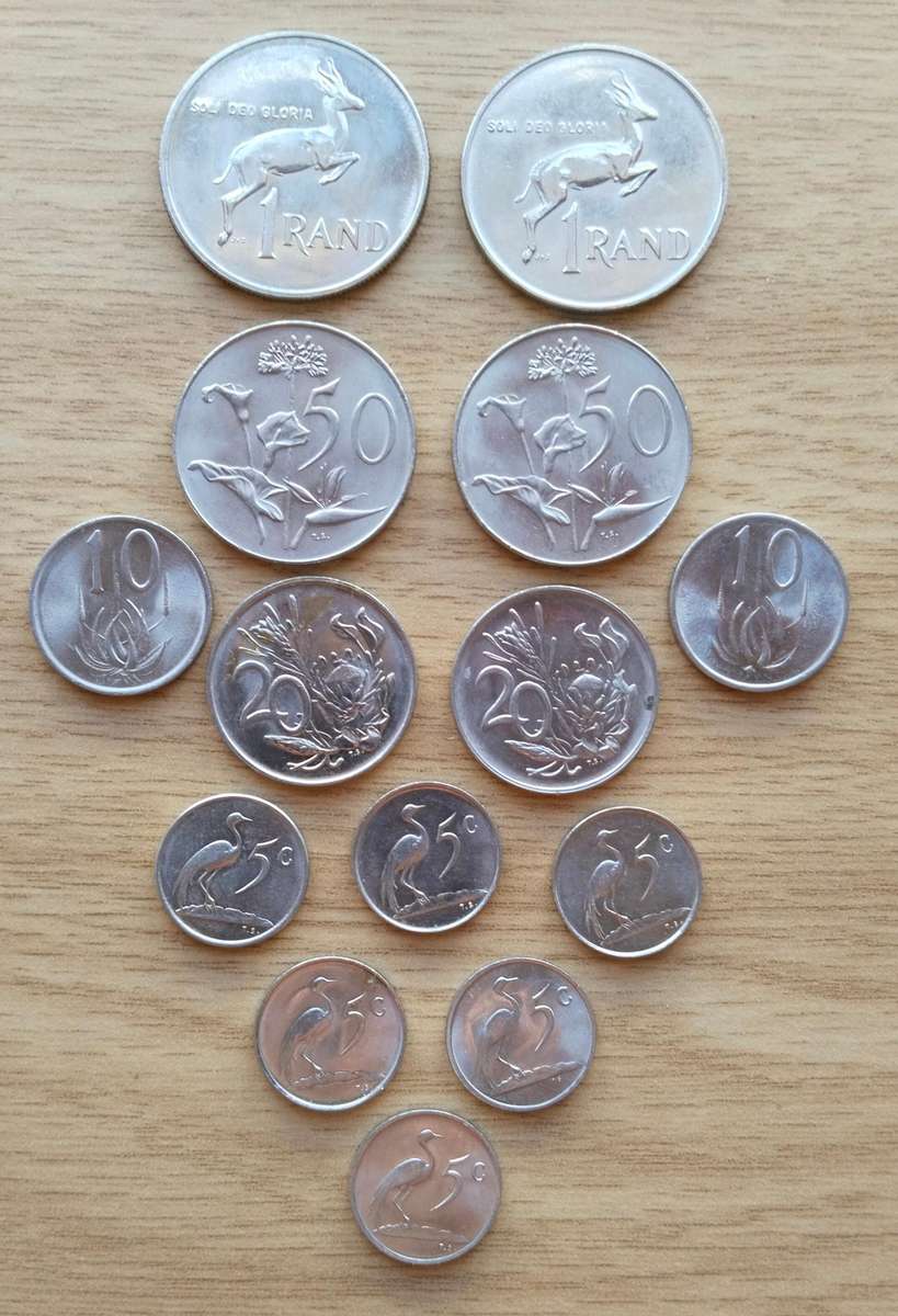 South Africa Collection of 14 UNC/AUNC Nickel coins.