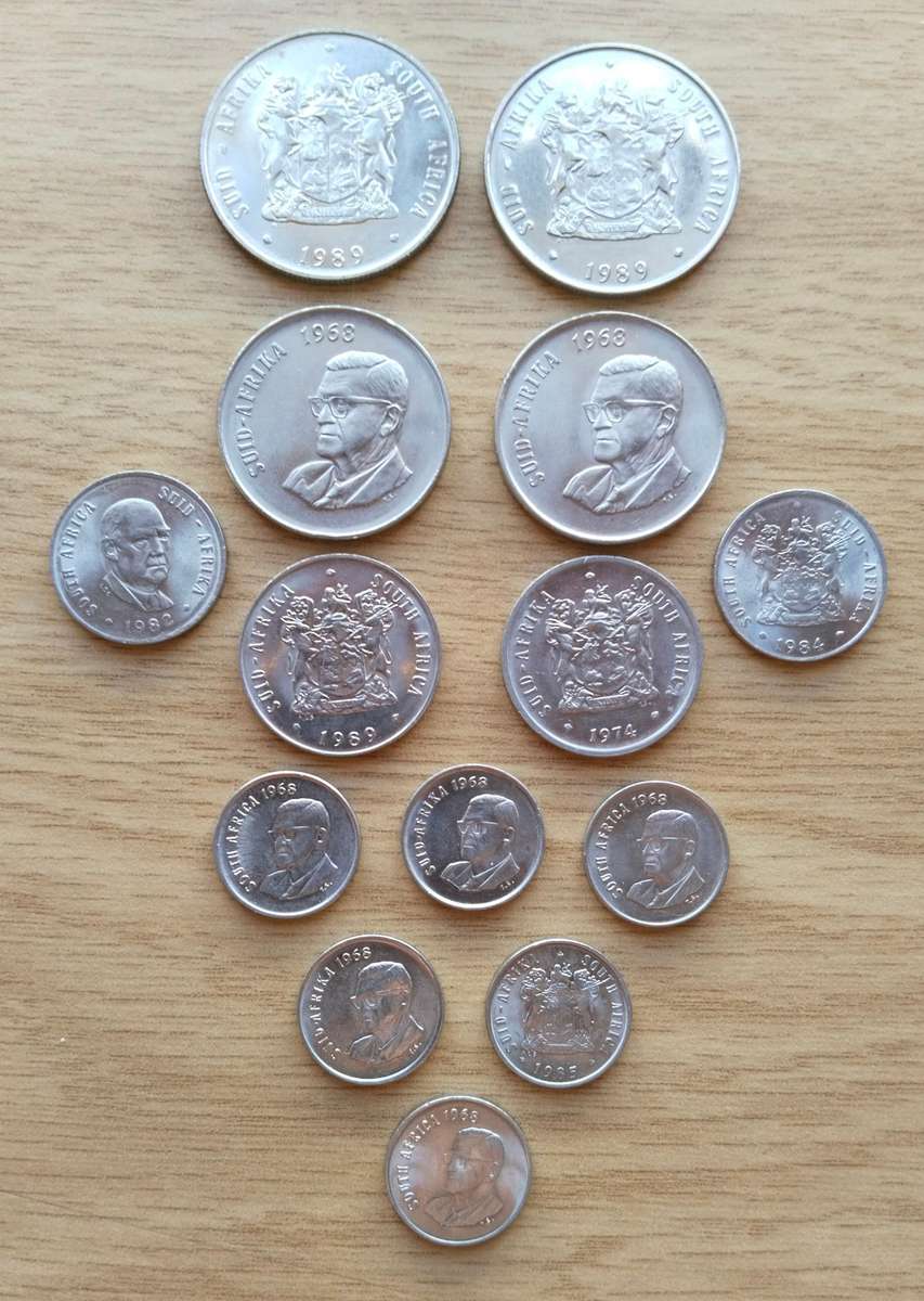 South Africa Collection of 14 UNC/AUNC Nickel coins.
