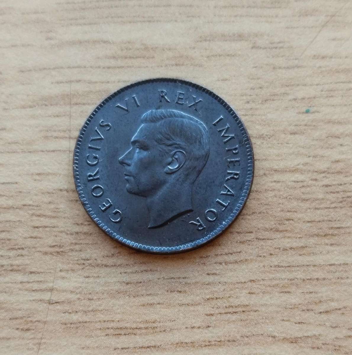 South Africa 1942 Black Variety Quarter Penny.