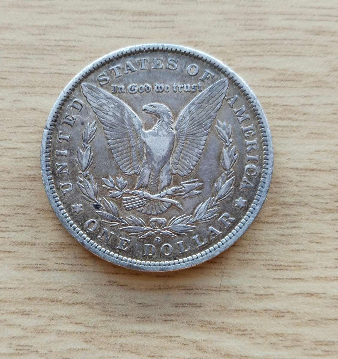 America 1881 O Silver Morgan Dollar.