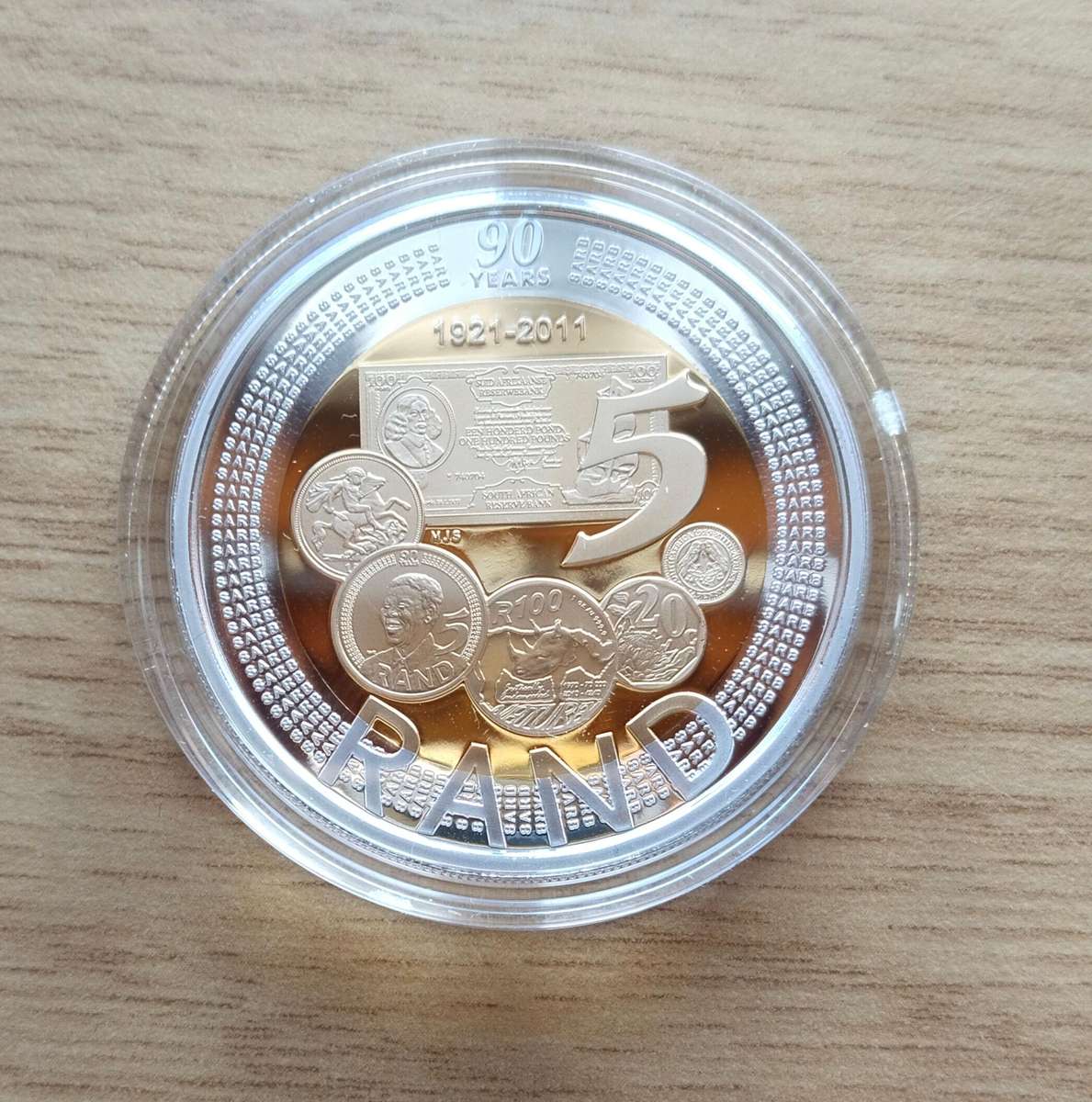 South Africa 2011 Silver Proof R5 Crown.
