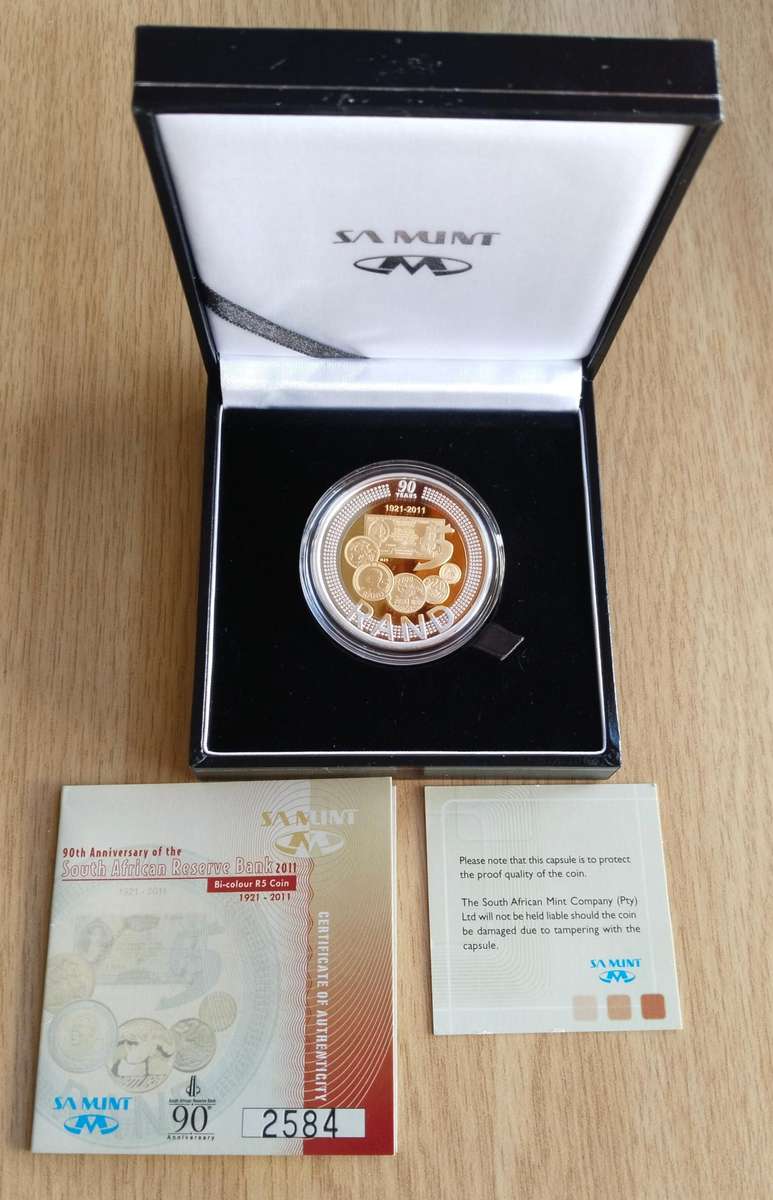 South Africa 2011 Silver Proof R5 Crown.