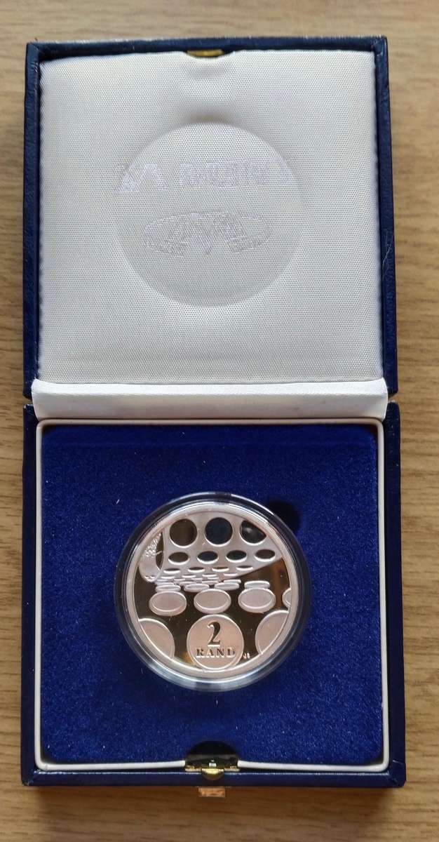 South Africa 1992 Silver Proof Technology Two Rands.