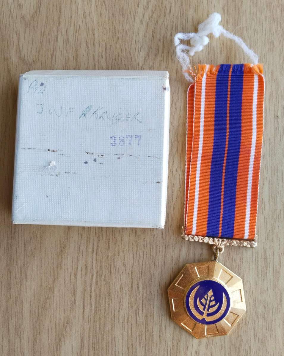 SANDF Pro Patria Full Size Medal Awarded to 3877 JWF KRUGER