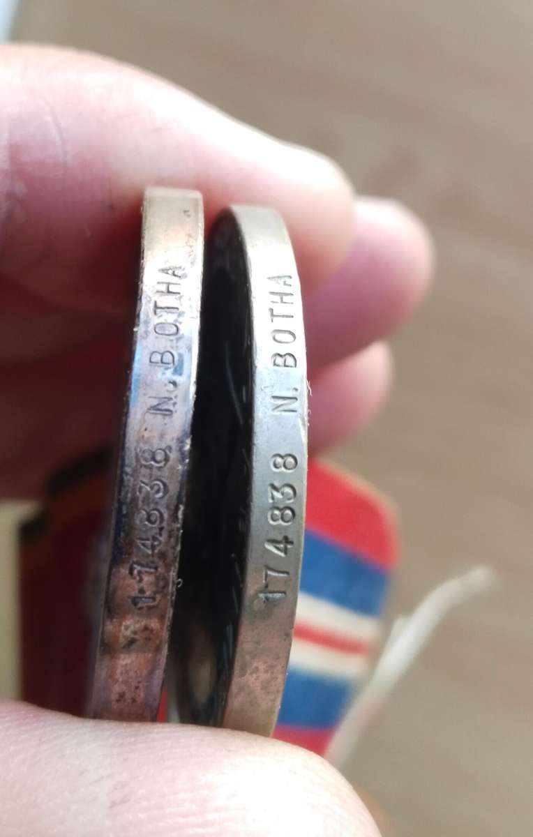 WW11 Group Medals Awarded to 174838 N. BOTHA