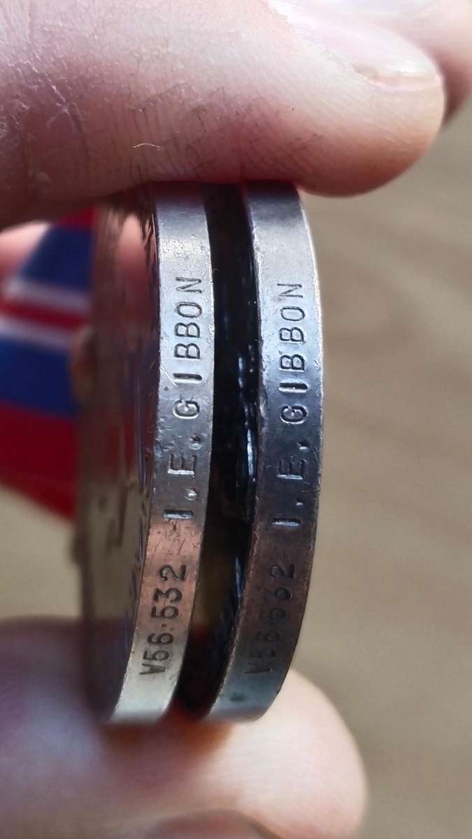 WW11 Group Medals Awarded to W66 532 I.E. GIBBON