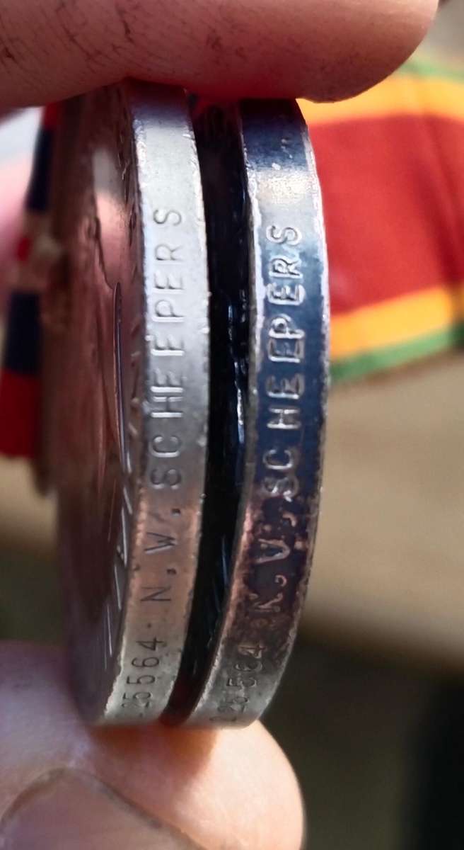WW11 Group Medals Awarded to N.W. SCHEEPERS