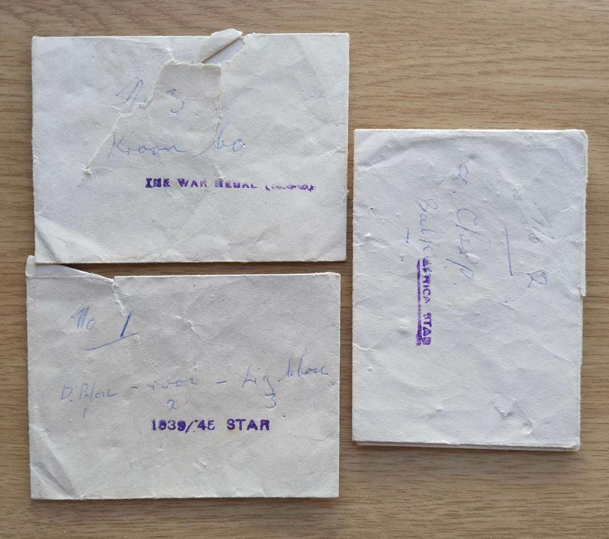 WW11 Group Medals Awarded to N.W. SCHEEPERS