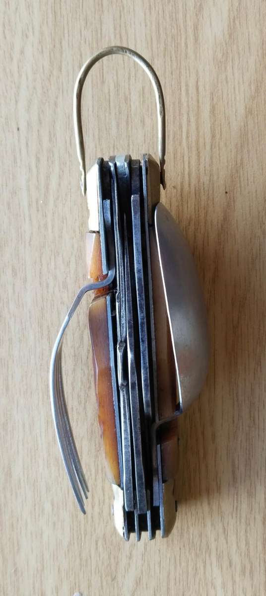 Vintage antique multi tool pocket knife