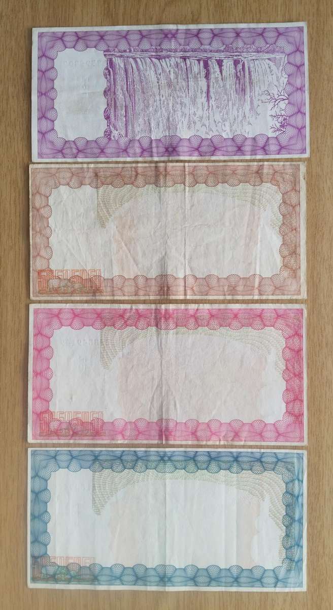 Zimbabwe Collection of 4 High Denomination Bank Notes.