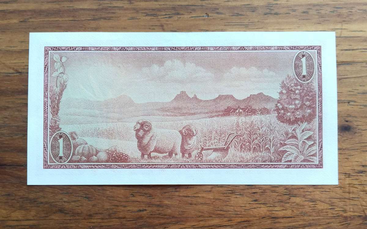 South Africa de Jongh great condition R1 Bank Note. (278)